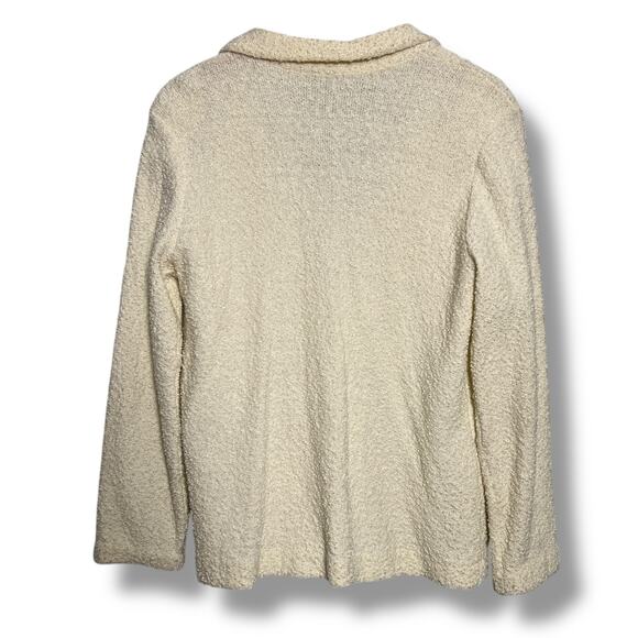 Vintage Givenchy Sport Knit Jacket Cream Short Sleeve Sweater Set Size Large - Picture 3 of 12